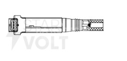 Катушка зажигания для автомобилей Peugeot 301 (12-)/Citroen C-Elysee (12-) 1.2i