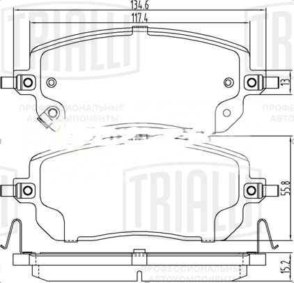 Колодки тормозные дисковые передние для автомобилей Haval Jolion (20-) 2WD