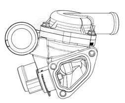 Термостат для автомобилей VW Touareg (02-) 3.2i (с корпусом)