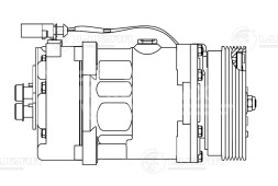 Компрессор кондиционера для автомобилей Octavia A4 (96-)/VW Golf IV (96-)