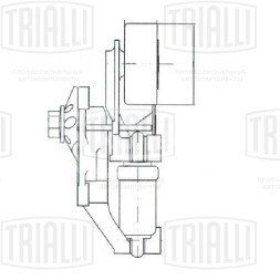 Ролик приводного ремня для автомобилей Mercedes E-Class (W211) (02-) 2.2d/2.7d (с натяжным механизмом) гидравлический натяжитель