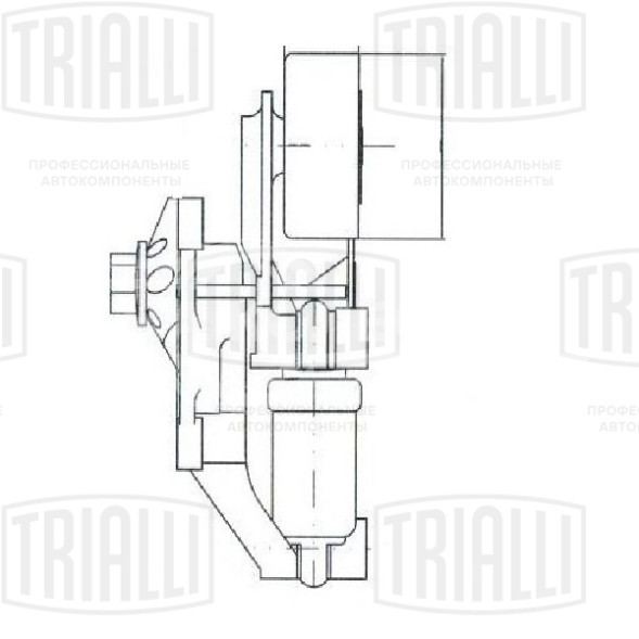 Ролик приводного ремня для автомобилей Mercedes E-Class (W211) (02-) 2.2d/2.7d (с натяжным механизмом) гидравлический натяжитель