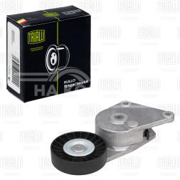 Ролик приводного ремня для автомобилей Peugeot 306 (93-) 1.8i/2.0i [XU] А/С+ c ГУР (с натяжным механизмом)