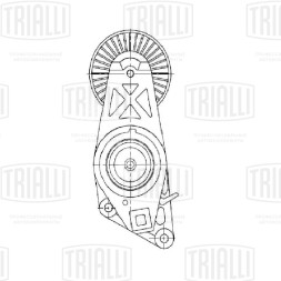 Ролик приводного ремня для автомобилей Peugeot 306 (93-) 1.8i/2.0i [XU] А/С+ c ГУР (с натяжным механизмом)