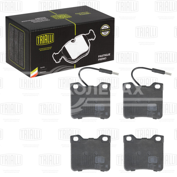 Колодки тормозные для автомобилей Mercedes Vito/Viano (W638) (96-) дисковые задние (в компл. с 2-мя датч.)