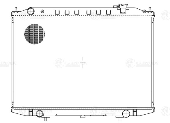 Радиатор охлаждения для автомобилей NP300 (08-)/Pick Up (98-) 2.5D (LRc 1432)