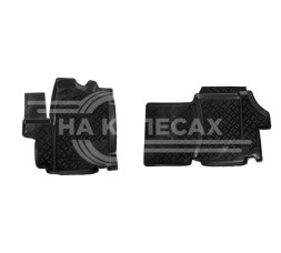 Ковры для Fiat Ducato III (2012-), 2 шт., выс. борт, 1й ряд, ТЭП, черн.