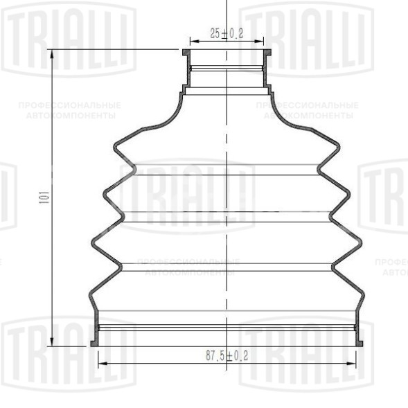 Пыльник ШРУСа наружного для автомобилей Volkswagen Polo V (09-)
