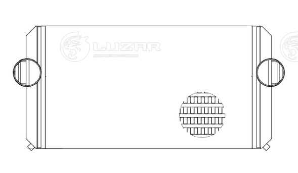 ОНВ (радиатор интеркулера) для трактора К-744/К-9000 &quot;Кировец&quot; с двигателем MB OM457LA/OM460LA (с 2013г.)