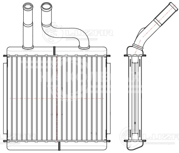 Радиатор отопителя для автомобилей Chevrolet Rezzo (00-)