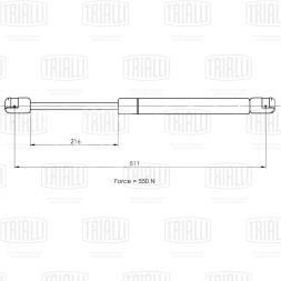 Амортизатор (упор) крышки багажника для автомобиля Ford Focus I (98-) универсал