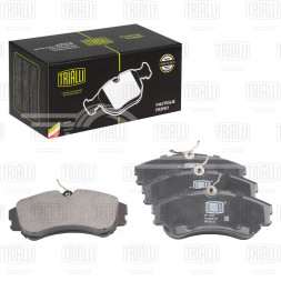 Колодки тормозные дисковые передние для автомобилей VW Transporter T4 (90-) 130x54мм (без датчика) (PF 1833)