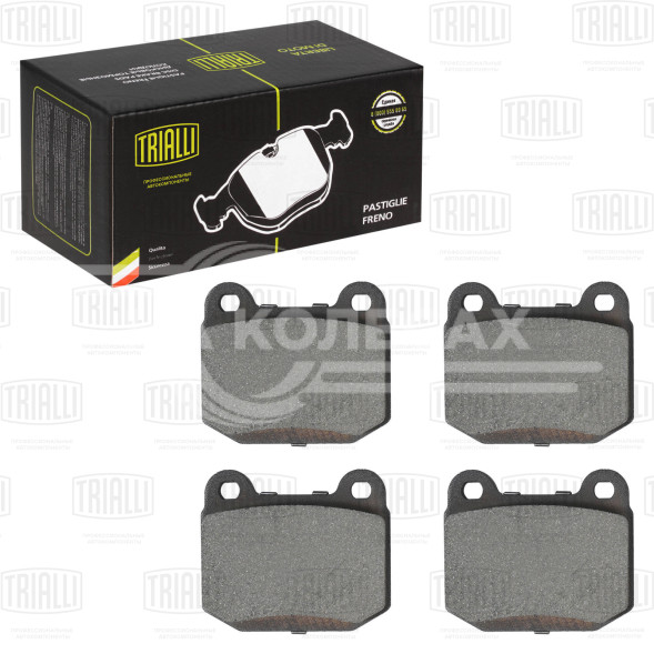 Колодки тормозные дисковые задние для автомобилей Mitsubishi Lancer Evo (98-) / Subaru Impreza (01-) WRX STi