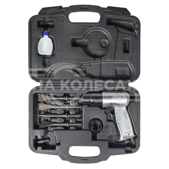 Молоток пневматический МП1, 4500 уд/мин с оснасткой 9 пр., кейс