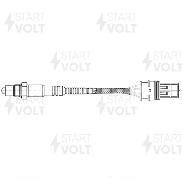 Датчик кислорода для автомобилей BMW 5 E60 (03-) 2.5i/3.0i второй 380 мм после катализатора