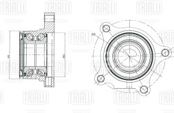 Ступица задняя правая с подшипником для автомобиля Toyota Land Cruiser Prado (02-)/Land Cruiser Prado (09-)
