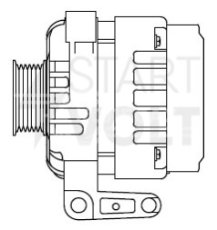Генератор для автомобилей Chevrolet Captiva C140 (10-)/Opel Antara (10-) 3.0i 150A