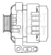 Генератор для автомобилей Chevrolet Captiva C140 (10-)/Opel Antara (10-) 3.0i 150A