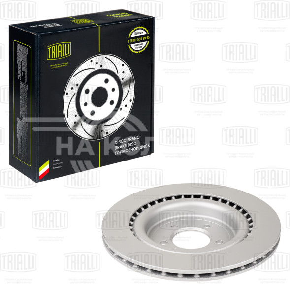 Диск тормозной задний для автомобилей Land Rover Range Rover (12-) / Sport (13-) / Discovery (16-) d=365 окрашенный