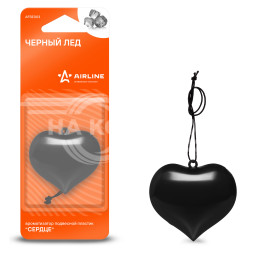 Ароматизатор подвесной &quot;Сердце&quot; Черный лед