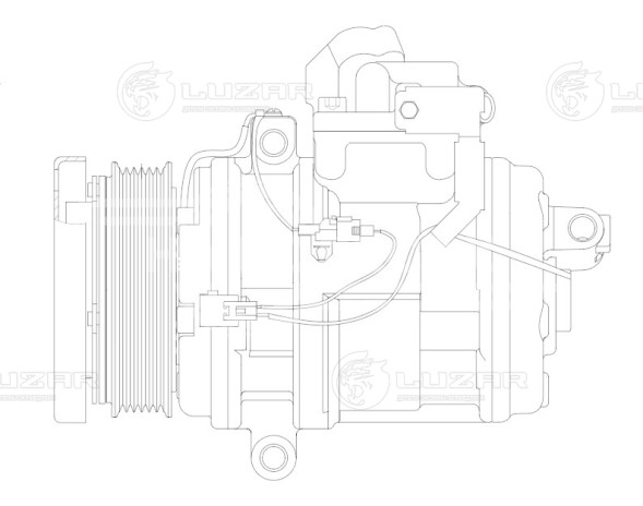 Компрессор кондиционера для автомобилей Land Cruiser 100 (98-)/Lexus LX II (98-) 4.7i
