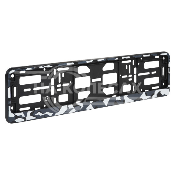 Рамка под номерной знак, камуфляж &quot;Зима&quot;, рамка-книжка