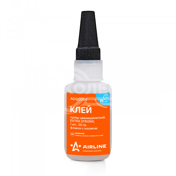Клей супер цианакрилатный EXTRA STRONG, 1 шт., 20 гр., флакон с носиком