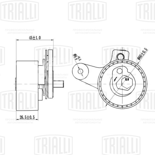 Ролик ГРМ для автомобилей Chevrolet Captiva (06-) 2.0d (натяжной)