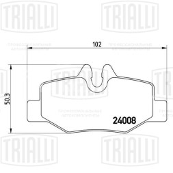 Колодки тормозные для автомобилей Mercedes Vito/Viano (W639) (03-) дисковые задние