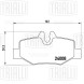 Колодки тормозные для автомобилей Mercedes Vito/Viano (W639) (03-) дисковые задние