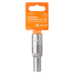 Головка торцевая 1/2&quot; DR шестигранная 10мм глубокая пласт. подвес