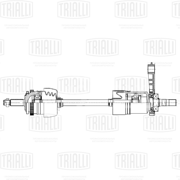 Привод передний правый для автомобилей Лада 21214 ABS с кронштейн нового образца