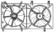 Электровентилятор охлаждения для автомобилей Lifan X60 (12-) 1.8i (2 вентилятора) (с кожухом)
