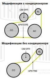Ролик привод. ремня для автомобилей Лада Vesta (15-)/X-Ray (15-) 1.6i/1.8i (только ролик) (CM 0911)