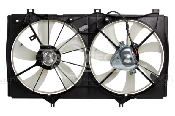 Электровентилятор охлаждения для автомобилей Toyota Camry (XV40) (07-) 2.4i (2 вент.) (с кожухом)