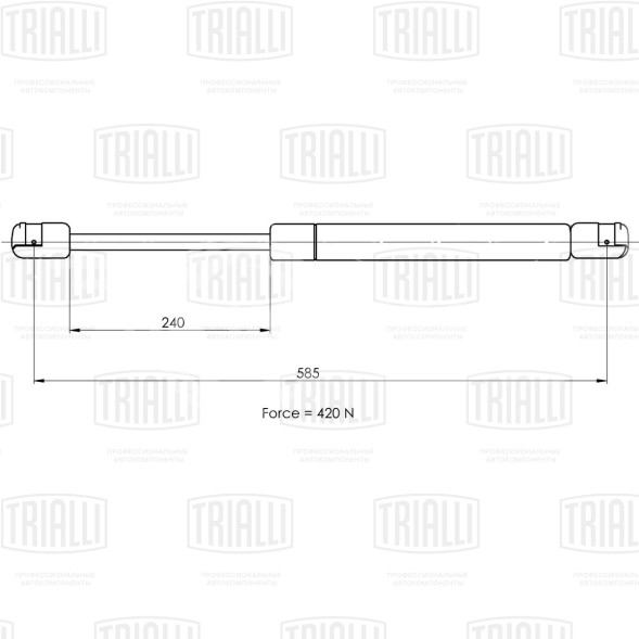 Амортизатор (упор) крышки багажника для автомобиля Ford Focus II (05-) универсал