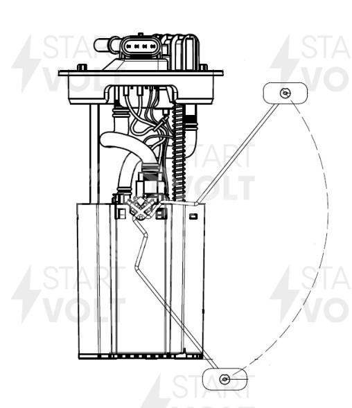 Модуль топливного насоса для автомобилей Geely Emgrand EC7 (09-) 1.8i