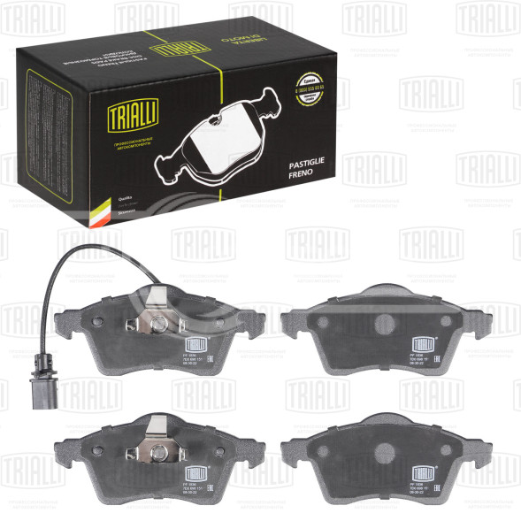 Колодки тормозные дисковые передние для автомобилей VW Transporter T4 (90-) 156.3мм (без датчика) (PF 1836)