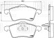 Колодки тормозные дисковые передние для автомобилей VW Transporter T4 (90-) 156.3мм (без датчика) (PF 1836)