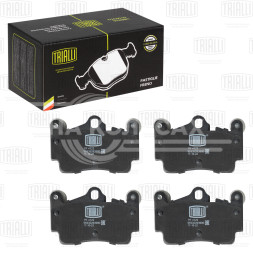 Колодки тормозные дисковые задние для автомобилей Audi Q7 (06-) / Porsche Cayenne (02-) 112x73 (в комплекте с 2-мя датчиками)