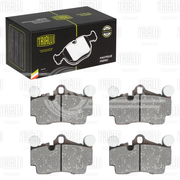 Колодки тормозные дисковые задние для автомобилей Audi Q7 (06-) / Porsche Cayenne (02-) 112x73 (в комплекте с 2-мя датчиками)