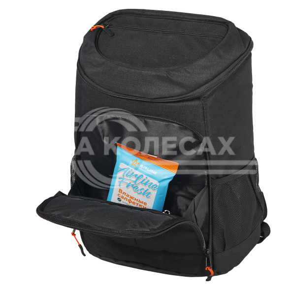 Сумка-холодильник (термосумка) рюкзак 27 л, водонепр., черный