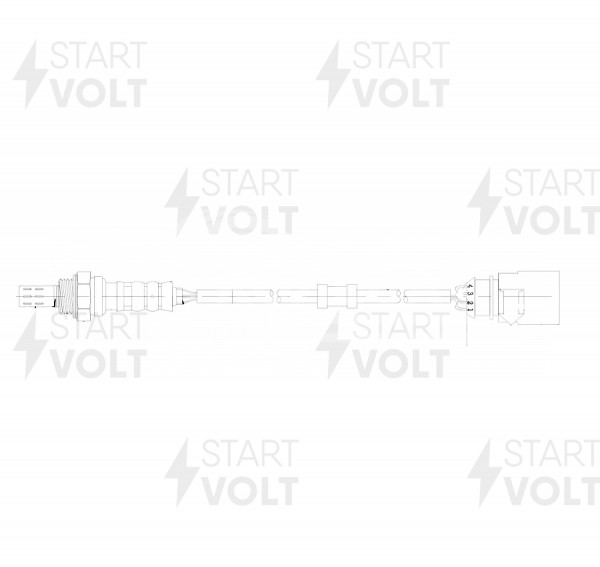Датчик кислорода для автомобилей VAG Polo Sedan (10-)/Rapid (12-) 1.4TSI 125 л.с. после катализатора