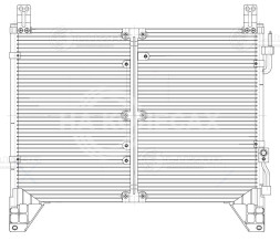 Радиатор кондиционера для автомобилей Rexton (02-) 2.3i