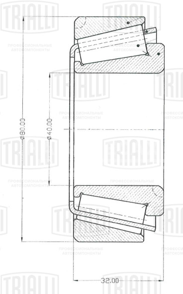 Подшипник ступицы передней наружный для автомобиля Mercedes Atego/DAF CF85/Renault Midliner