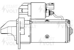 Стартер для автомобилей Chevrolet Captiva C140 (10-)/Opel Antara (10-) 2.2D 1,8кВт