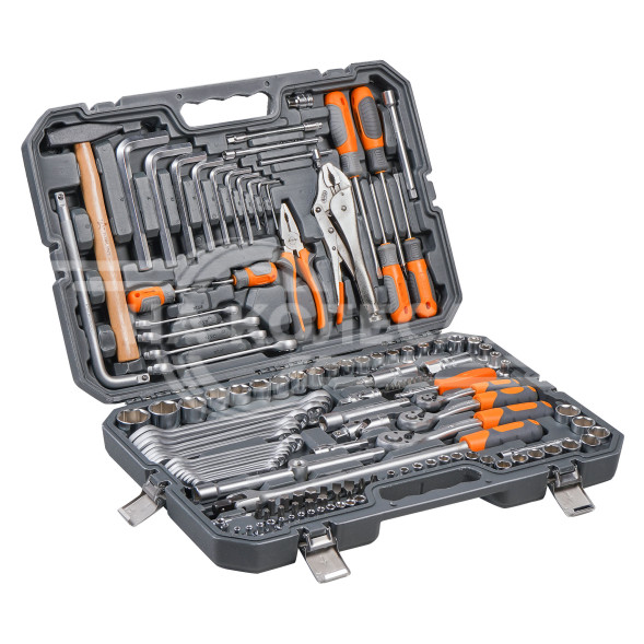 Набор инструментов универсальный 142пр. (головки 1/2&quot;, 1/4&quot;, 3/8&quot;) кейс