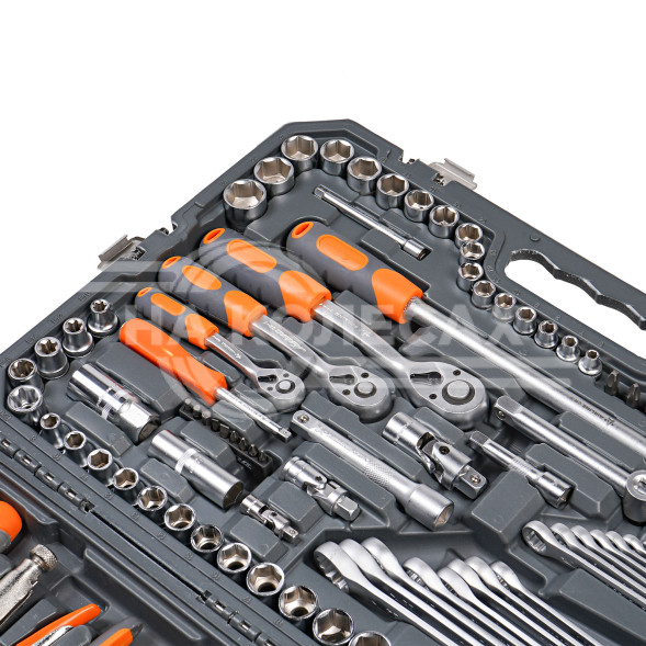 Набор инструментов универсальный 142пр. (головки 1/2&quot;, 1/4&quot;, 3/8&quot;) кейс