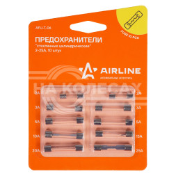 Предохранители &quot;стеклянные цилиндрические&quot; в блистере (10 шт. 2-25А)