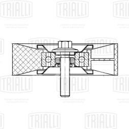 Ролик привод. ремня для автомобилей Mercedes C (W203) (02-)/(W204) (07-) 1.6i/1.8i [M271] Kompressor опорный